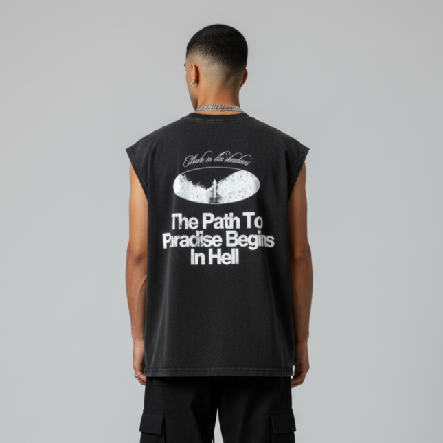 "Paradise Begins In Hell" Vest